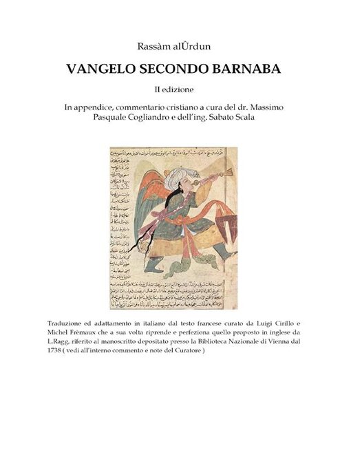 Upplýsingar um Vangelo secondo Barnaba eftir Rassàm alUrdun - Biðlisti